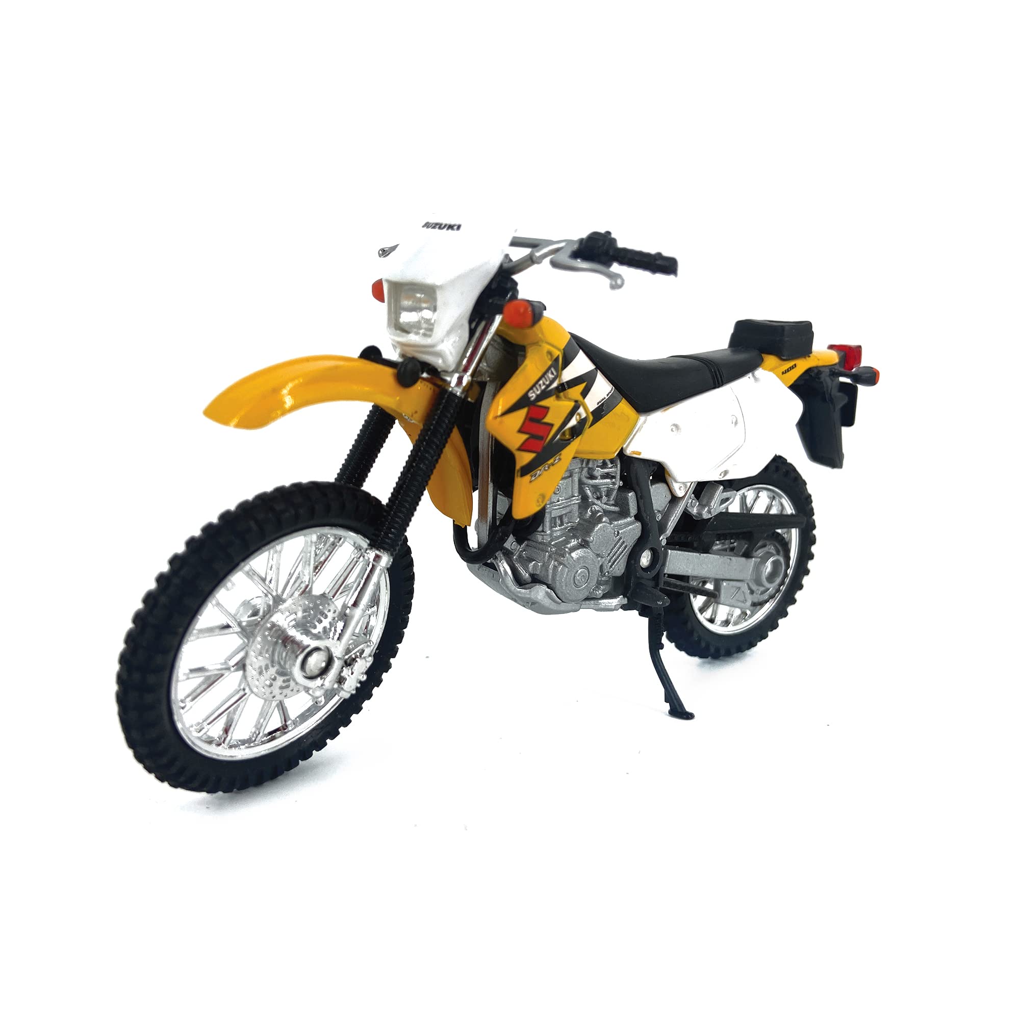 Welly Die Cast Motorcycle Yellow Suzuki 4.72 x 3.15 x 1.89 inches